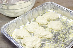 Dolloping Dough in the Pan